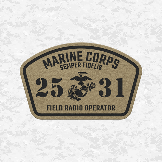 MOS 2531 Field Radio Operator | Leather Patch | Velcro Backed