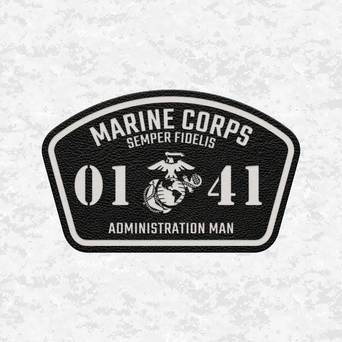 MOS 0141 Administration Man | Leather Patch | Velcro Backed