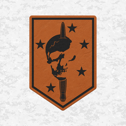 MARSOC 8130 Raider Crest | Leather Patch | Velcro Backed