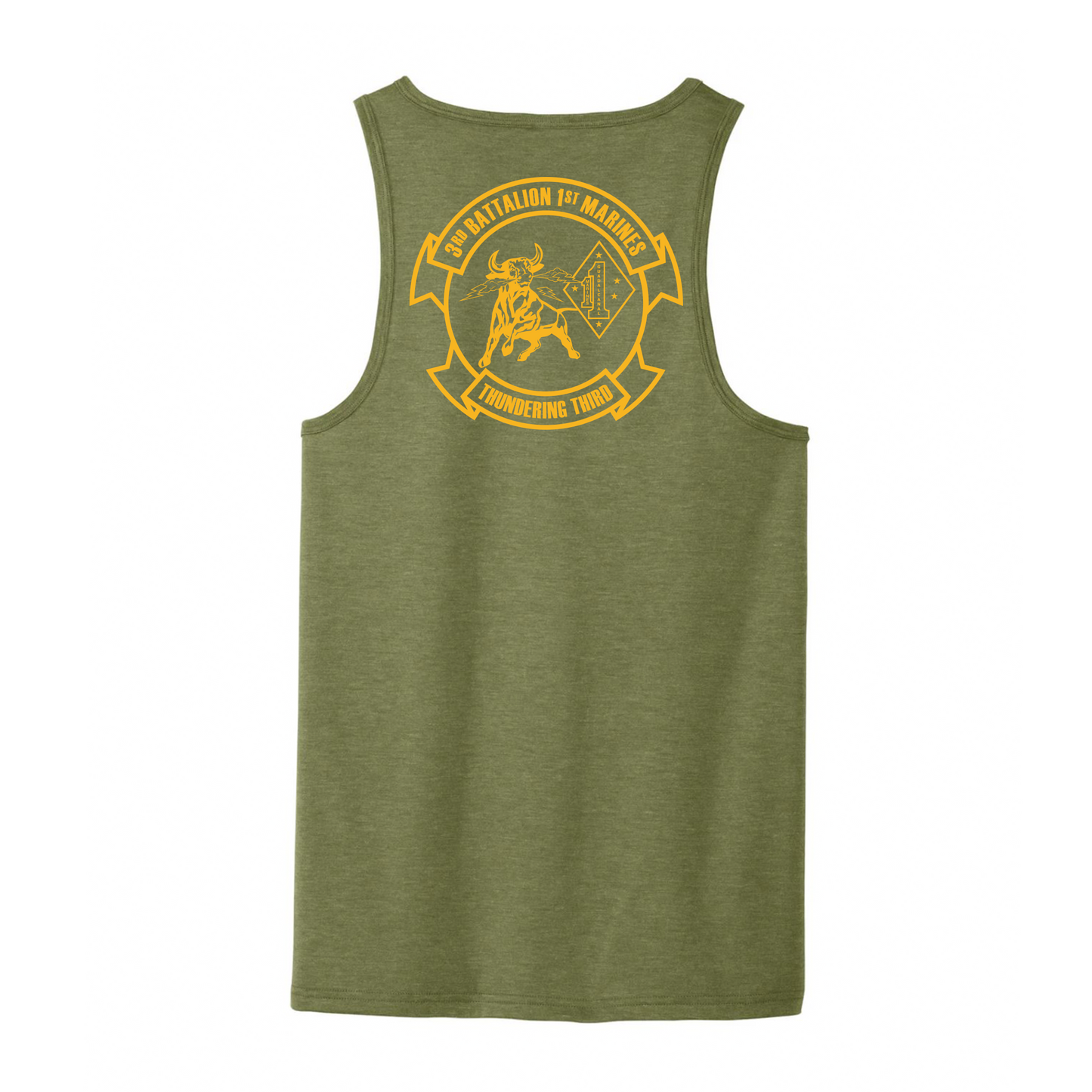 3rd Battalion 1st Marines Unit "Thundering Third" DRIFIT Sleeveless, Tank, Sleeveless Hoodie