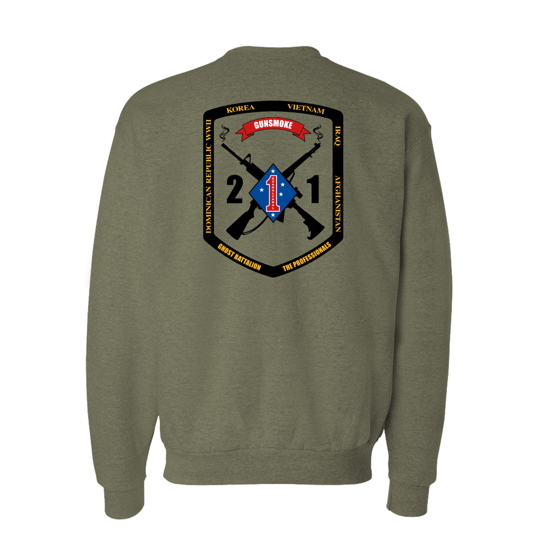 2nd Battalion 1st Marines Unit "Gunsmoke" Sweatshirt