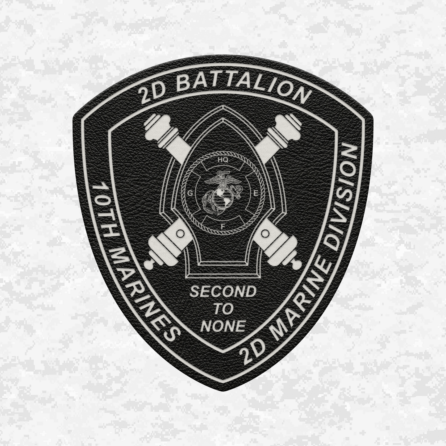 2nd Battalion 10th Marines Unit "Gunslinger" | Leather Patch | Velcro Backed