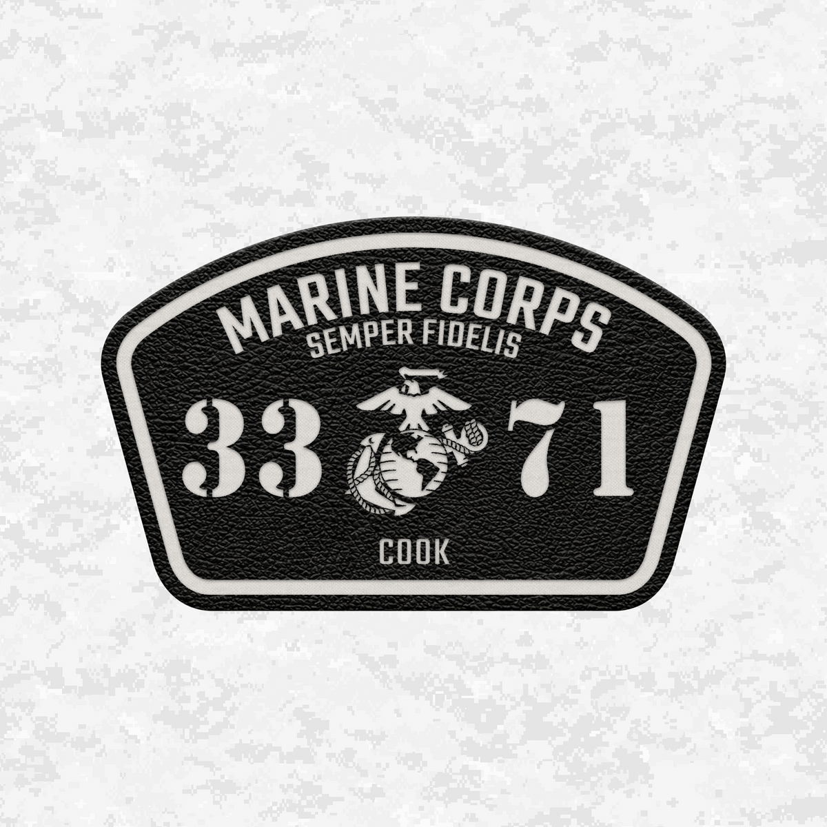 MOS 3371 Cook | Leather Patch | Velcro Backed