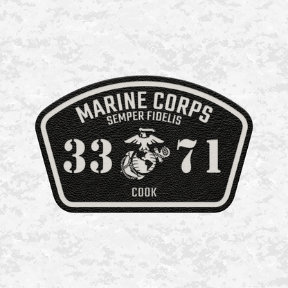 MOS 3371 Cook | Leather Patch | Velcro Backed
