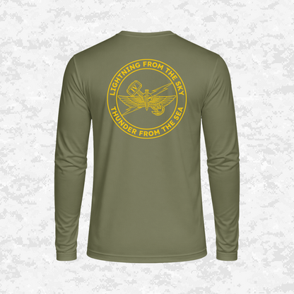 4th ANGLICO | Lightning From The Sky, Thunder From The Sea | DRIFIT Long sleeve, Hoodie