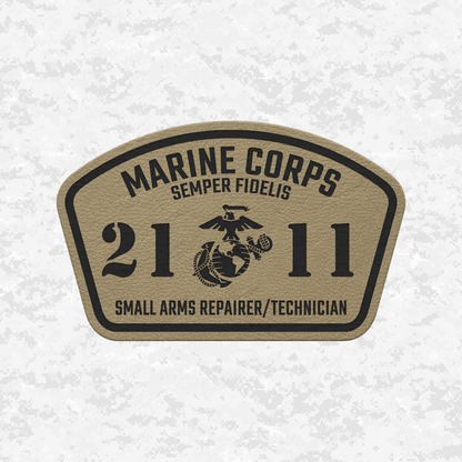 MOS 2111 Small Arms Repairer/Technician | Leather Patch | Velcro Backed