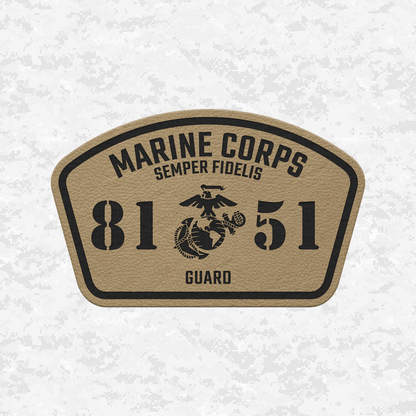 MOS 8151 Guard | Leather Patch | Velcro Backed