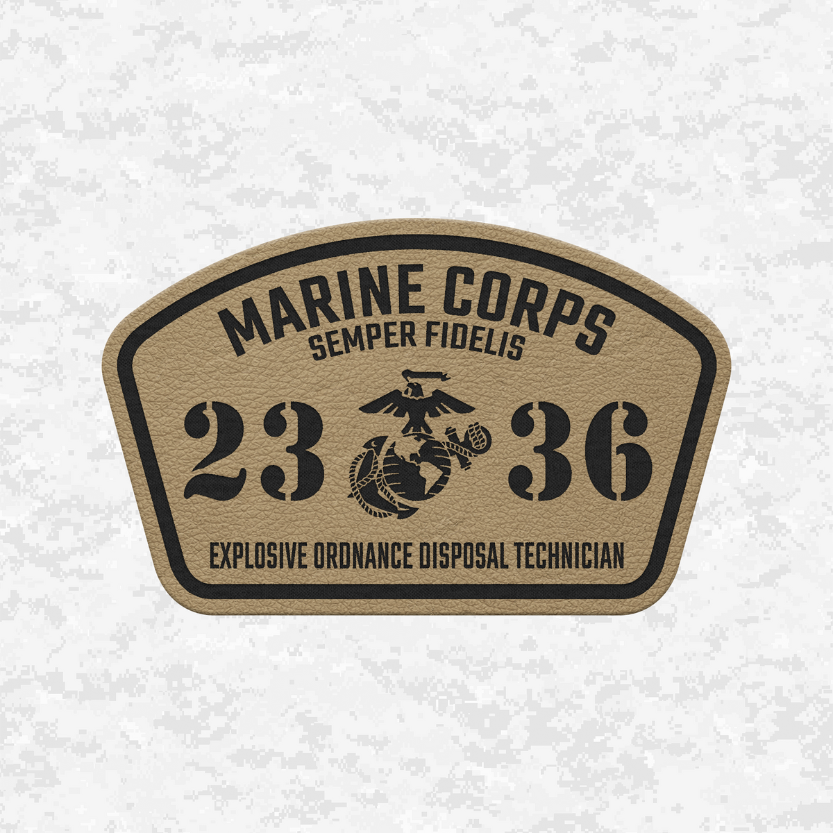 MOS 2336 Explosive Ordnance Disposal Technician | Leather Patch | Velcro Backed