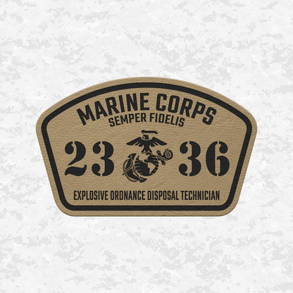 MOS 2336 Explosive Ordnance Disposal Technician | Leather Patch | Velcro Backed