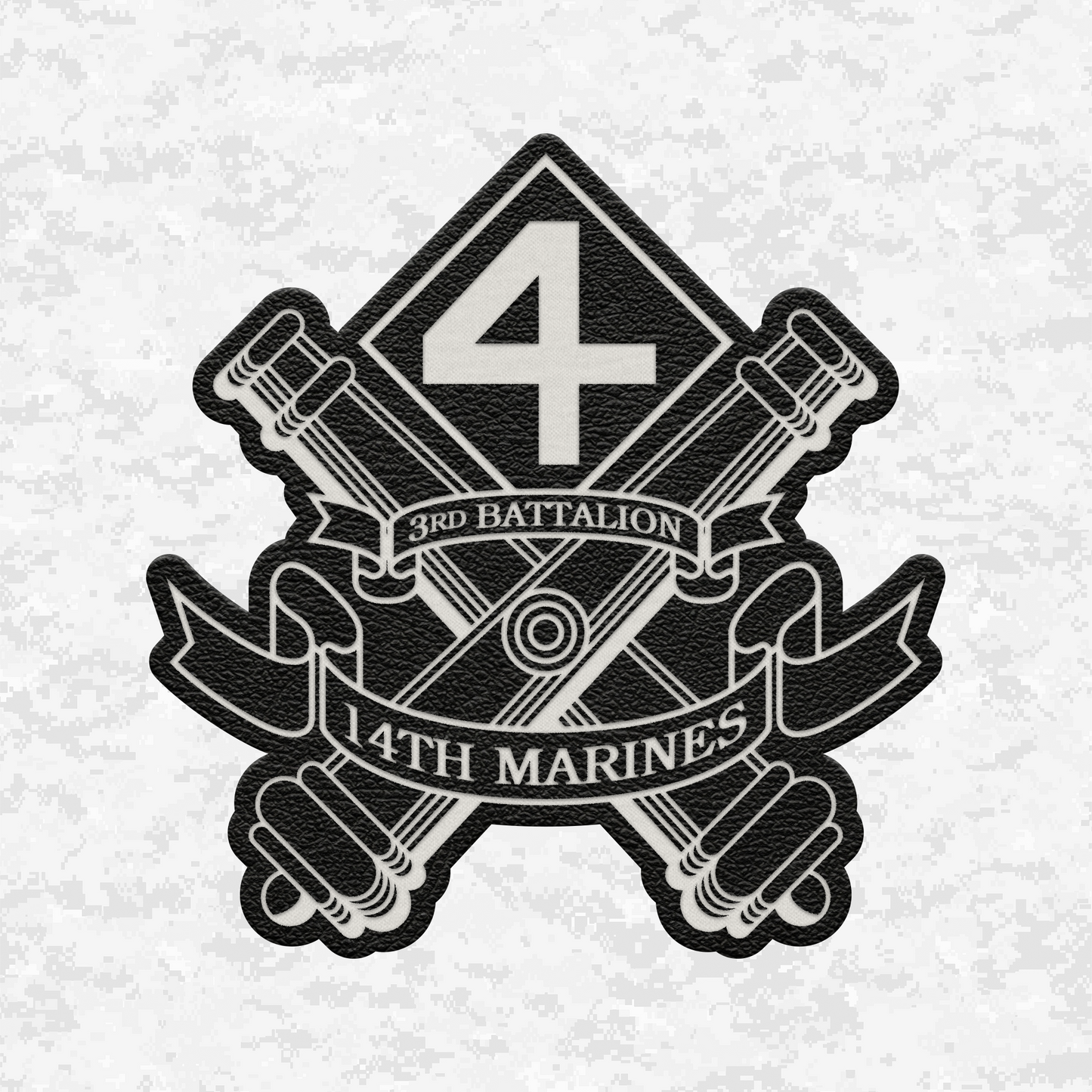 3rd Battalion 14th Marines Unit "Liberty" 1 | Leather Patch | Velcro Backed