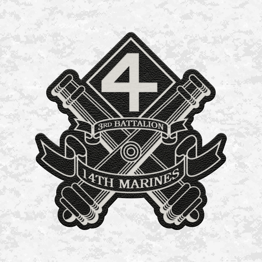 3rd Battalion 14th Marines Unit "Liberty" 1 | Leather Patch | Velcro Backed
