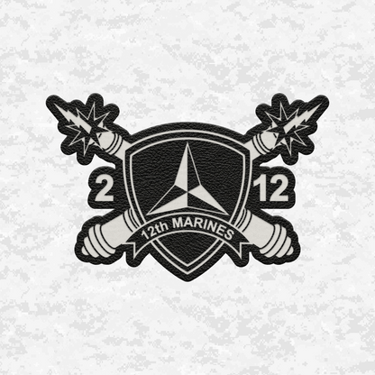 2nd Battalion 12th Marines Unit "The Thundering Guns of Death" | Leather Patch | Velcro Backed
