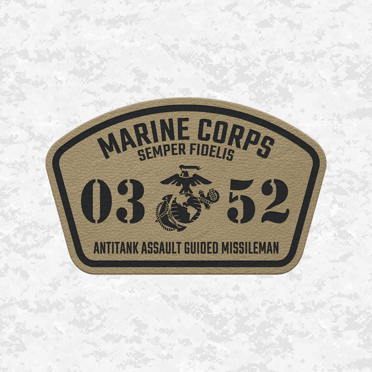 MOS 0352 Antitank Missileman | Leather Patch | Velcro Backed