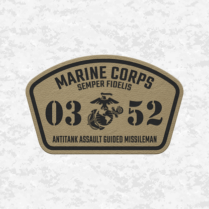MOS 0352 Antitank Missileman | Leather Patch | Velcro Backed