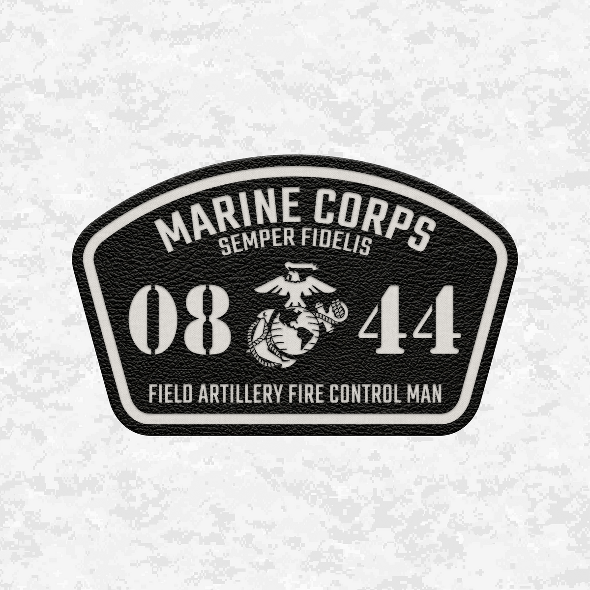 MOS 0844 Field Artillery Fire Control Man | Leather Patch | Velcro Backed