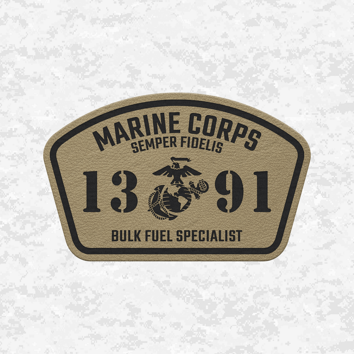 MOS 1391 Bulk Fuel Specialist | Leather Patch | Velcro Backed