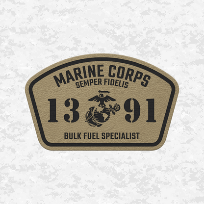 MOS 1391 Bulk Fuel Specialist | Leather Patch | Velcro Backed