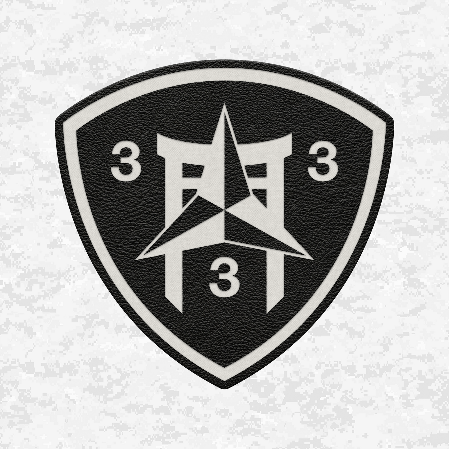 3rd Battalion 3rd Marines "Trinity" #2 | Leather Patch | Velcro Backed