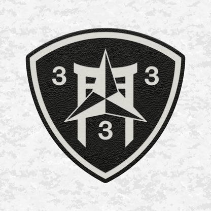 3rd Battalion 3rd Marines "Trinity" #2 | Leather Patch | Velcro Backed