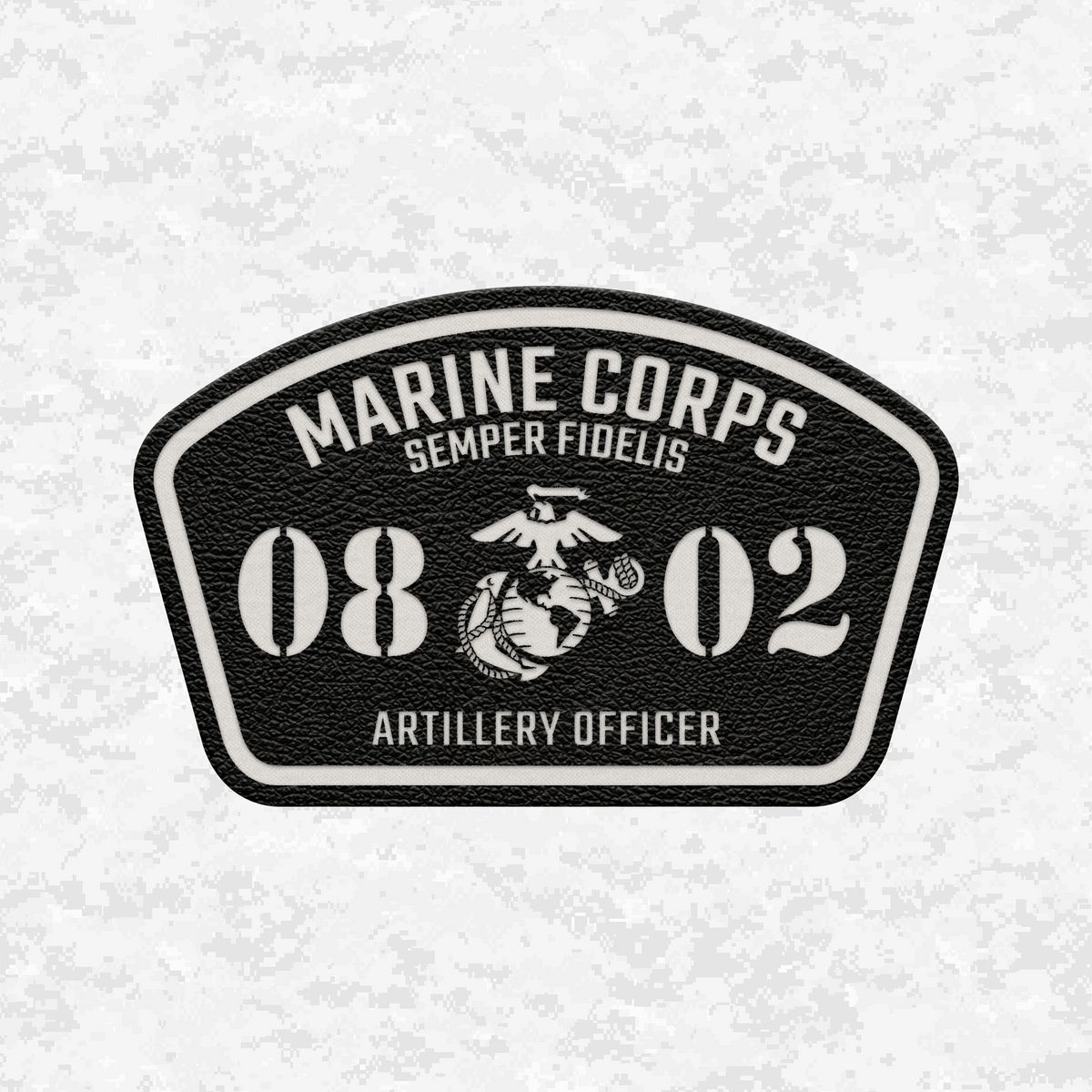 MOS 0802 Artillery Officer | Leather Patch | Velcro Backed