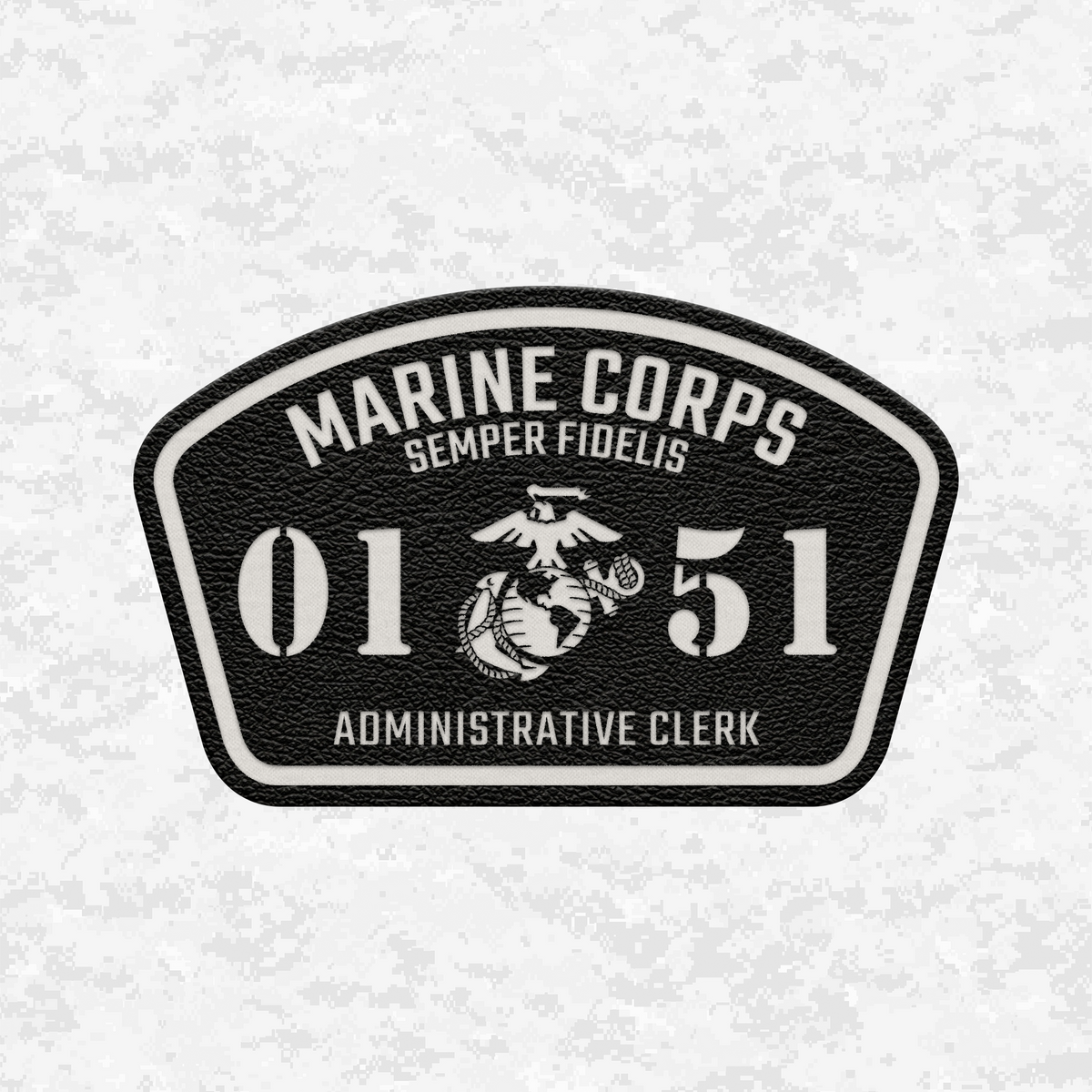 MOS 0151 Administrative Clerk | Leather Patch | Velcro Backed