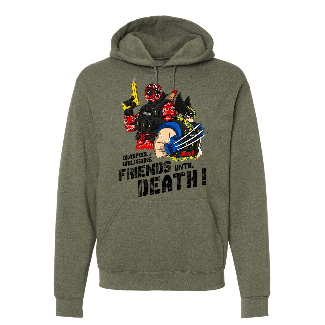 "Friends until Death" Deadpool & Wolverine Hoodie