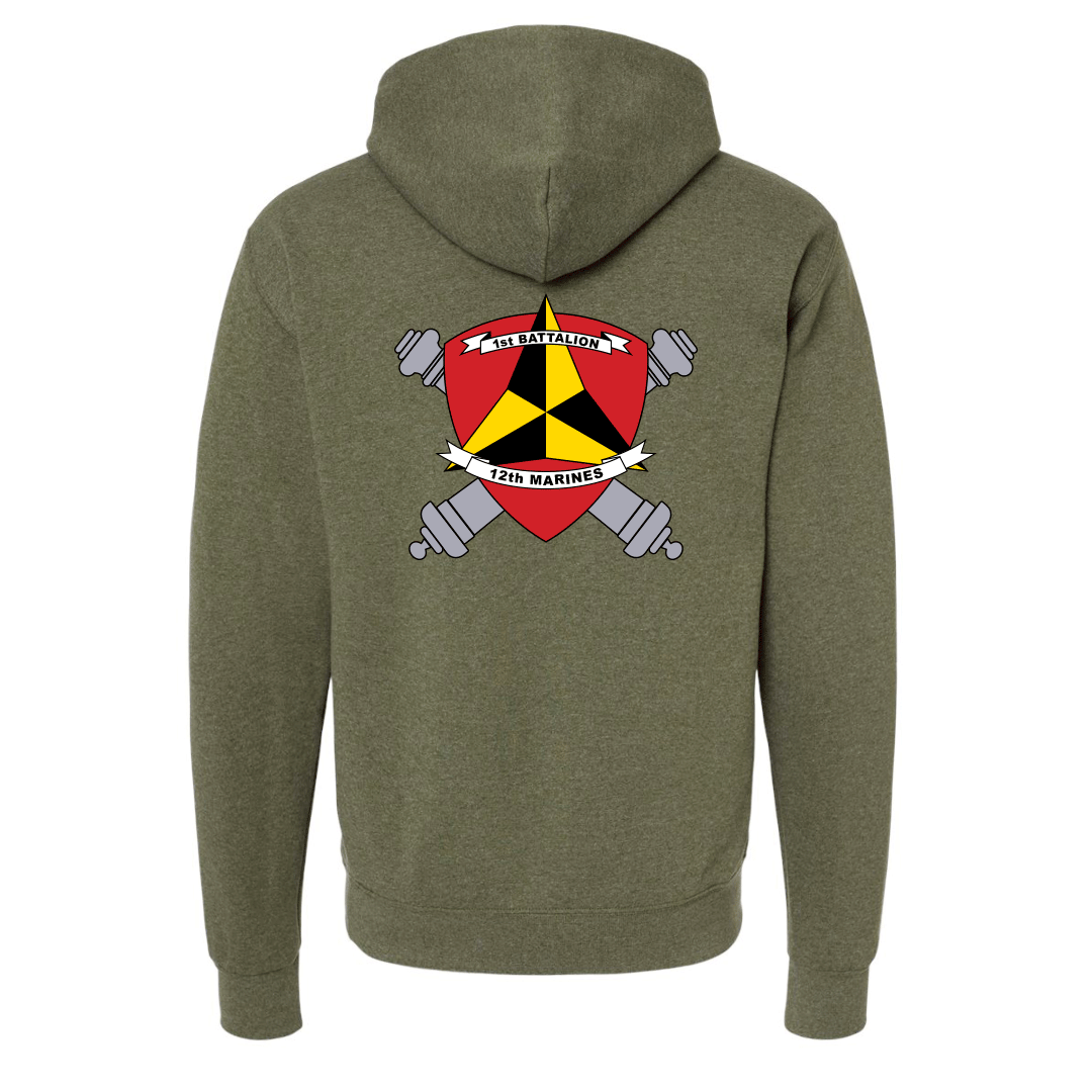 1st Battalion 12th Marines Unit "Spartans" Hoodie