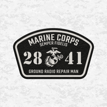 MOS 2841 Ground Radio Repair Man | Leather Patch | Velcro Backed