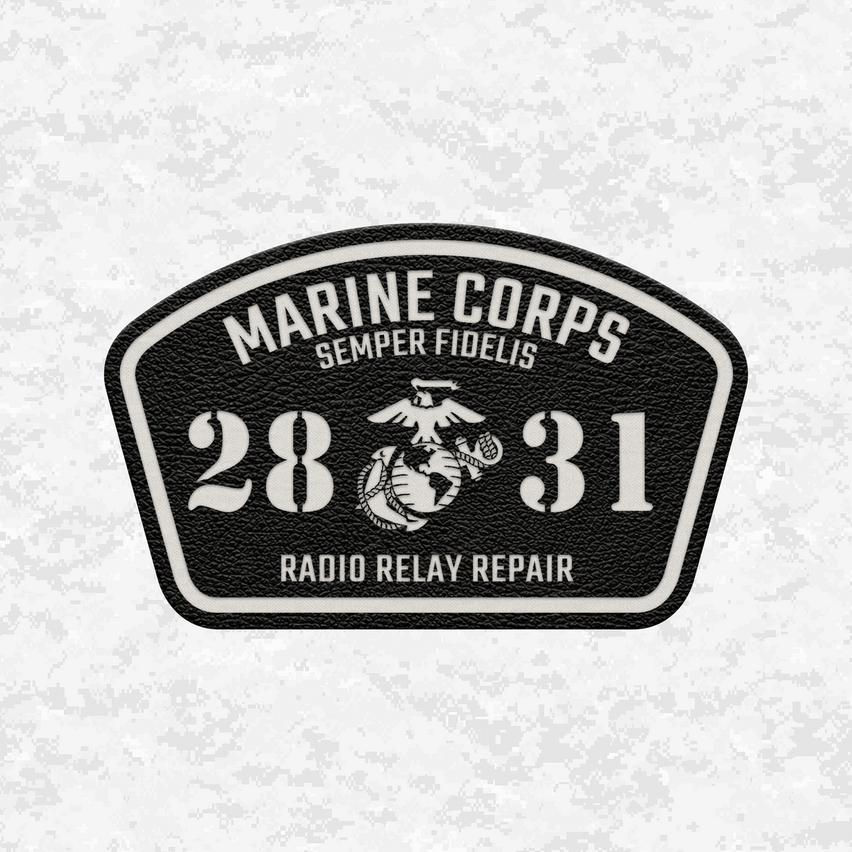 MOS 2831 Radio Relay Repair | Leather Patch | Velcro Backed