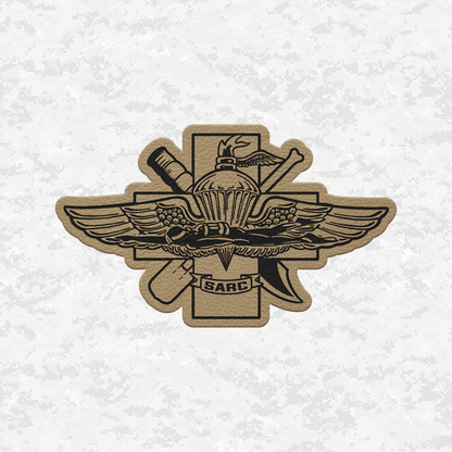 SARC Special Amphibious Reconnaissance Corpsman | Leather Patch | Velcro Backed