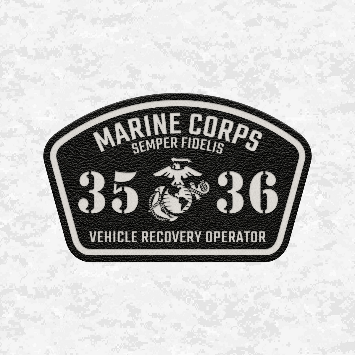 MOS 3536 Vehicle Recovery Operator | Leather Patch | Velcro Backed