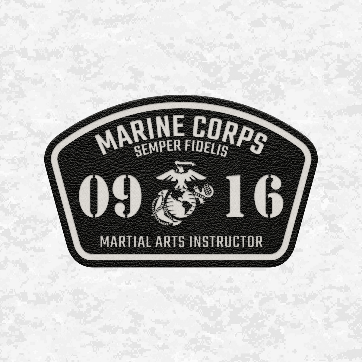MOS 0916 Martial Arts Instructor | Leather Patch | Velcro Backed