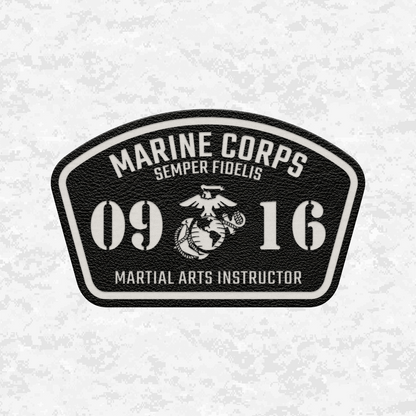 MOS 0916 Martial Arts Instructor | Leather Patch | Velcro Backed