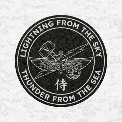 5th ANGLICO | Lightning From The Sky, Thunder From The Sea | Leather Patch | Velcro Backed