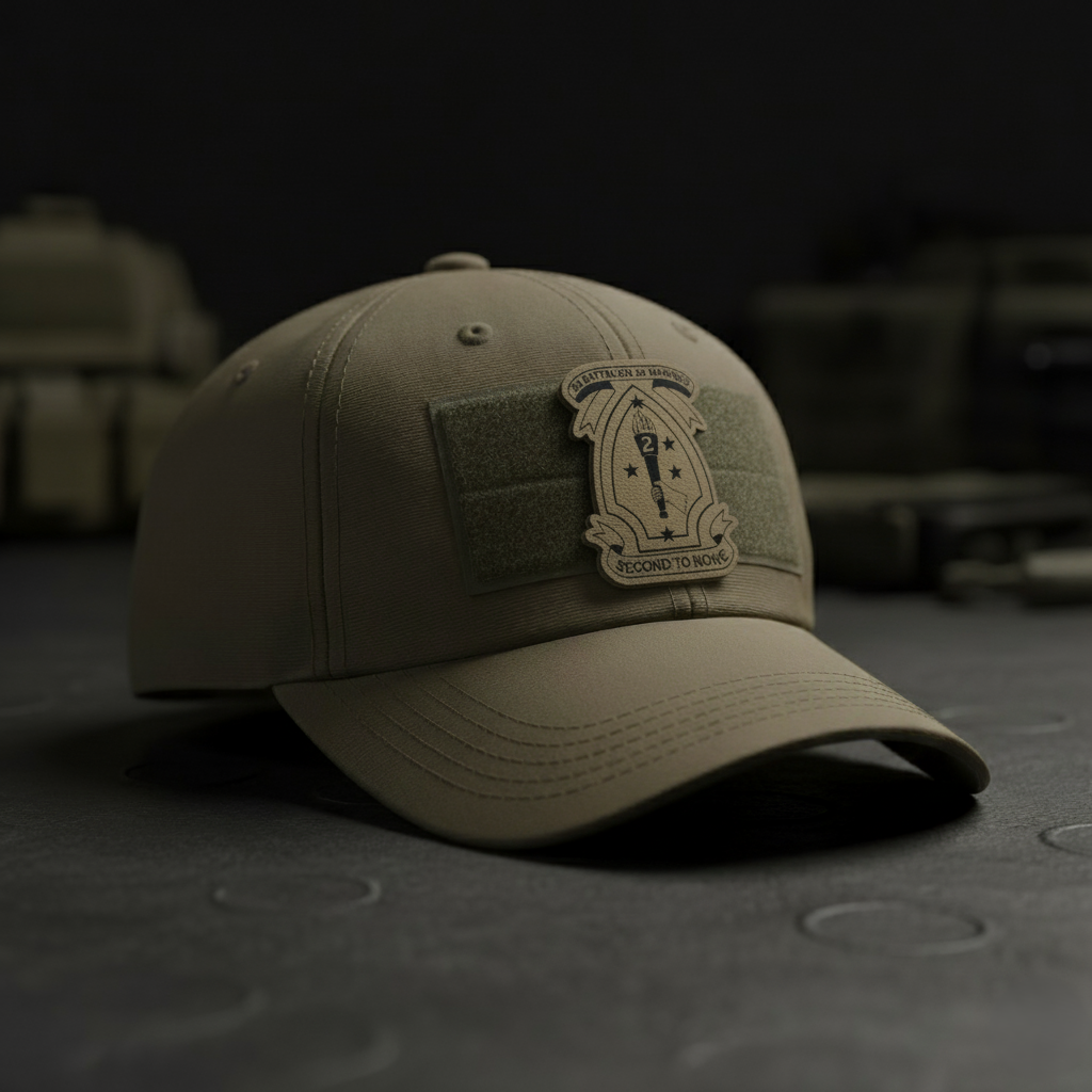 Leather Patch | 2nd Battalion 2nd Marines #2 | Velcro Backed