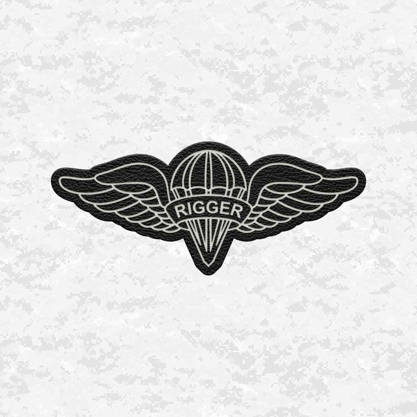 Parachute Rigger (MOS 0451) | Leather Patch | Velcro Backed