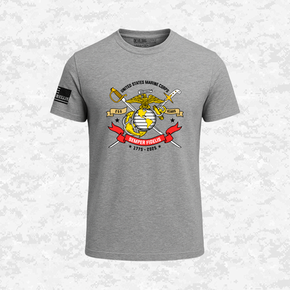 250th USMC | Semper Fidelis | United States Marine Corps | EGA | 250 Years Collection | T-shirt