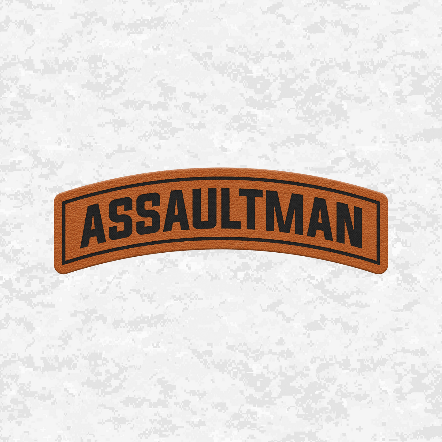 Assaultman Tab Insignia | Leather Patch | Velcro Backed