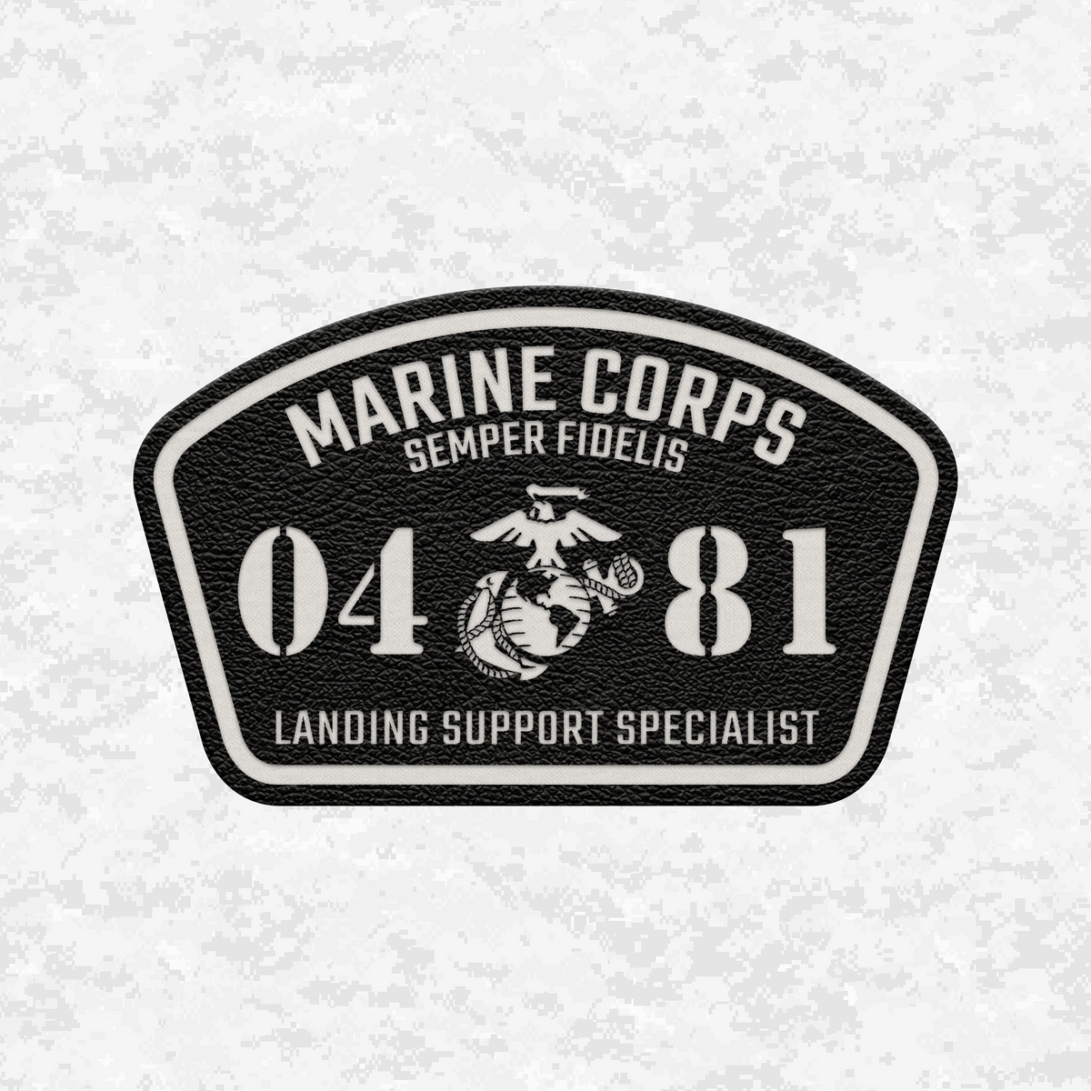 MOS 0481 Landing Support Specialist | Leather Patch | Velcro Backed