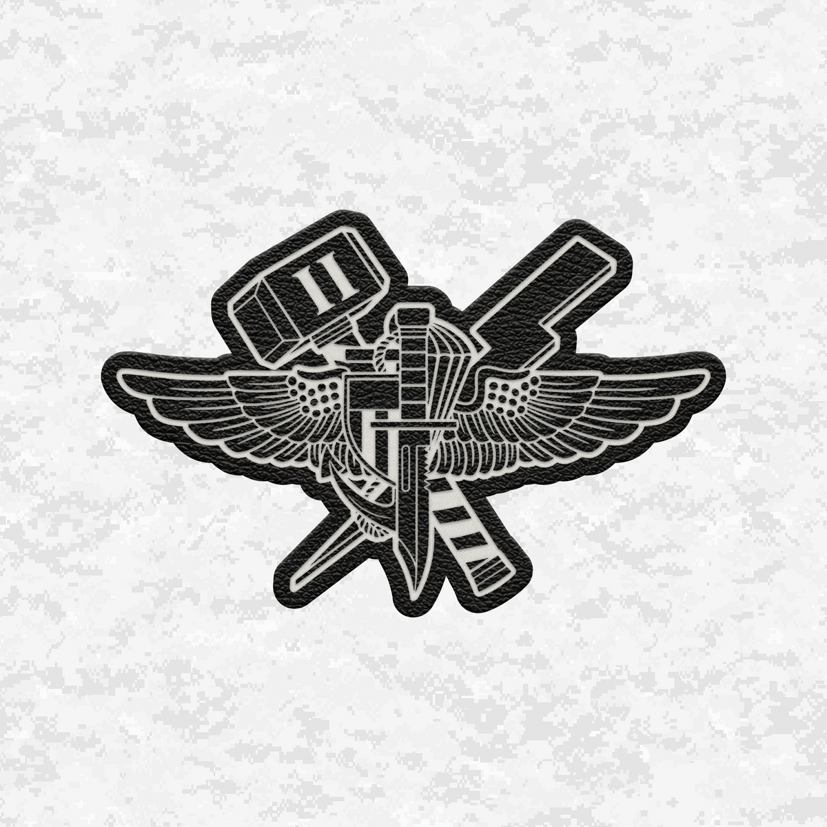 2D ANGLICO Jack | Leather Patch | Velcro Backed