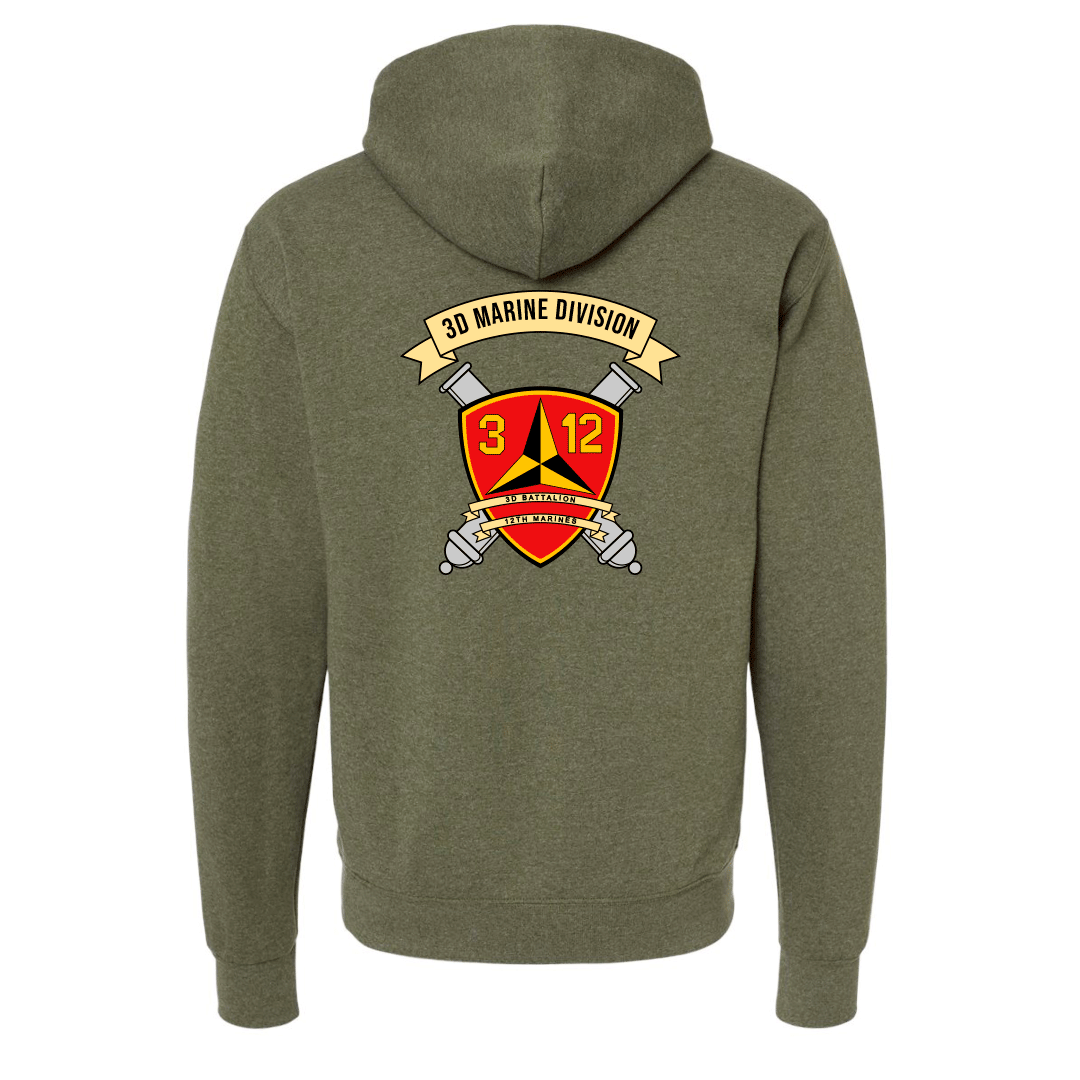 3rd Battalion 12th Marines Unit "Warriors of the Pacific" Hoodie