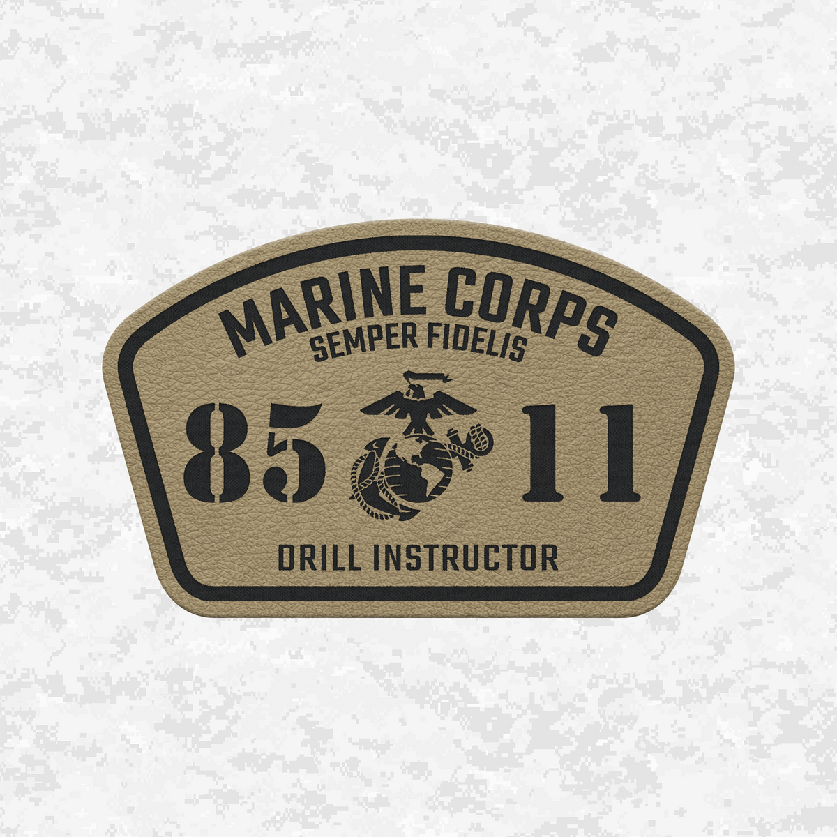 MOS 8511 Drill Instructor | Leather Patch | Velcro Backed