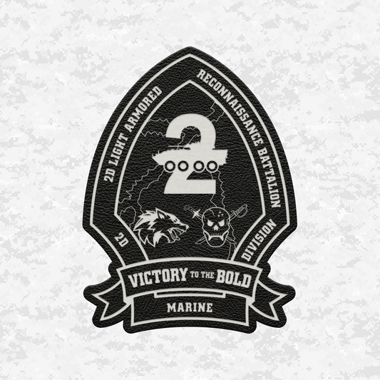 2nd Light Armored Reconnaissance Battalion "Destroyers" | Leather Patch | Velcro Backed