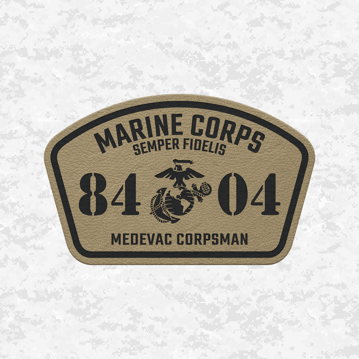 MOS HM-8404 Medevac Corpsman | Leather Patch | Velcro Backed