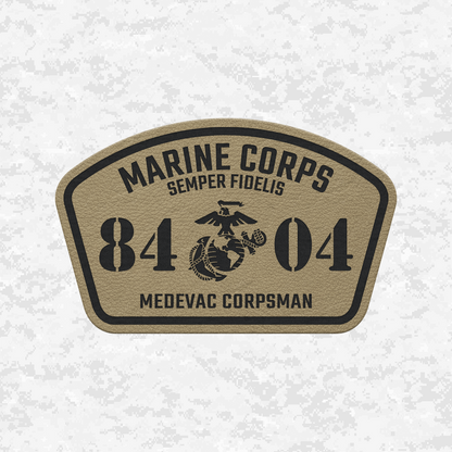 MOS HM-8404 Medevac Corpsman | Leather Patch | Velcro Backed