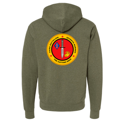 3rd Battalion 7th Marines Unit "The Cutting Edge" Hoodie #2