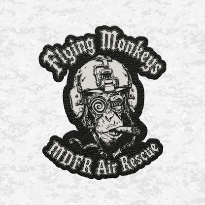 MDFR Air Rescue "Flying Monkeys" | Leather Patch | Velcro Backed