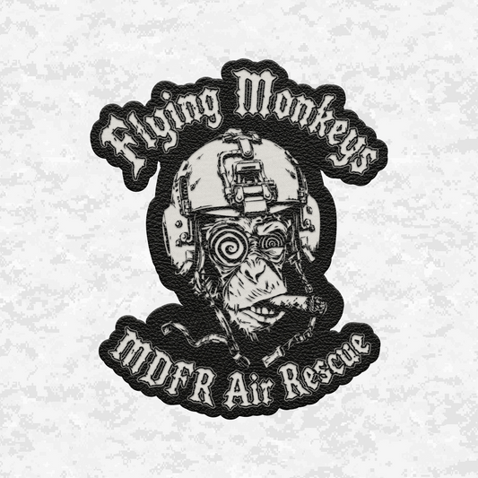MDFR Air Rescue "Flying Monkeys" | Leather Patch | Velcro Backed