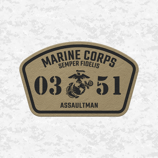 MOS 0351 Assaultman | Leather Patch | Velcro Backed