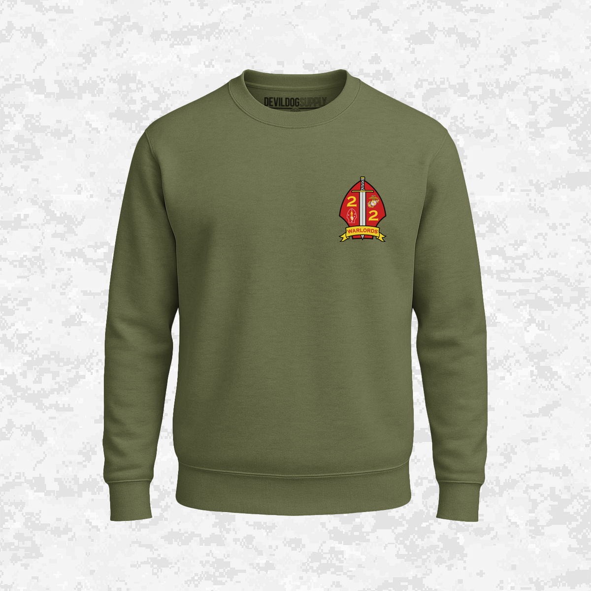 2nd Battalion 2nd Marines Unit "Warlords" Classic Edition #1 | Sweatshirt